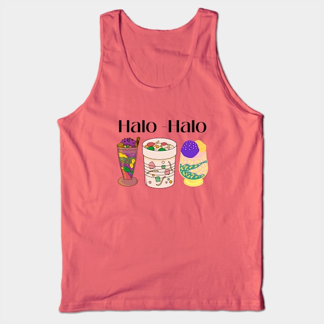 Pinay Filipino food halo halo Pinoy Foodie Tank Top by CatheBelan